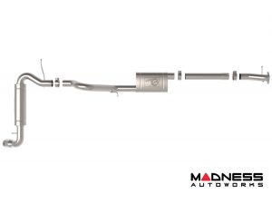 Ford Bronco Performance Exhaust System - Axle Back - Single Exit - Apollo GT - AFE - 3" - Polished Tip